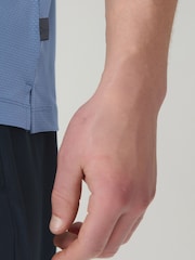 Steel Blue Active Golf Textured Training Polo Shirt - Image 5 of 8