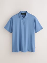 Steel Blue Active Golf Textured Training Polo Shirt - Image 6 of 8