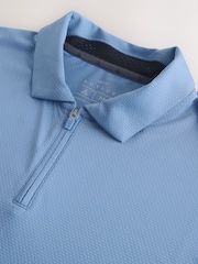 Steel Blue Active Golf Textured Training Polo Shirt - Image 7 of 8