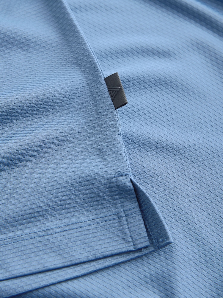 Steel Blue Active Golf Textured Training Polo Shirt - Image 8 of 8