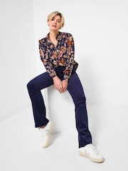 Joe Browns Blue Bootcut Cord Trousers - Image 3 of 5