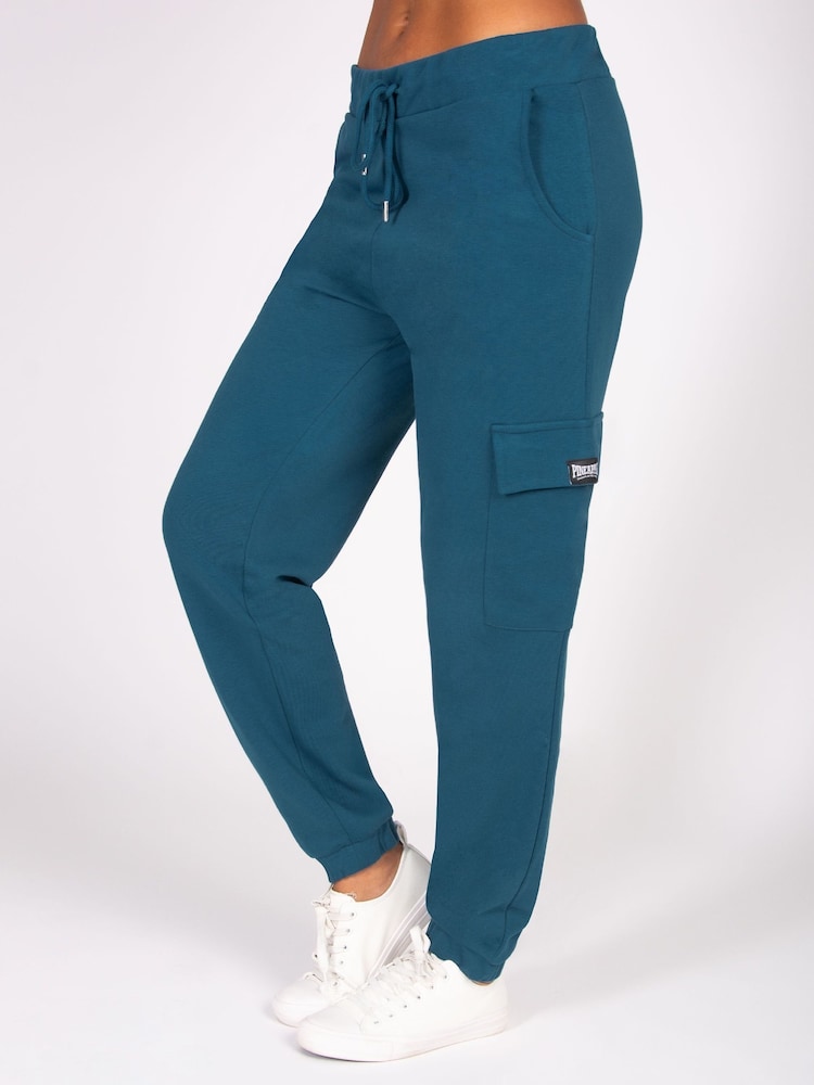 Pineapple Blue Womens Cargo Joggers - Image 1 of 5