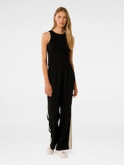 Forever New Black Aleyna Side Striped Wide Leg Joggers - Image 5 of 5