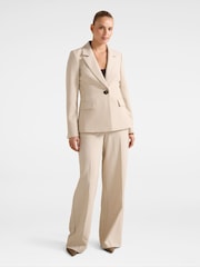 Forever New Cream Lulu Wide Leg Trousers - Image 5 of 5