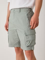 Sage Green Tech Stretch Utility Cargo Shorts - Image 1 of 11