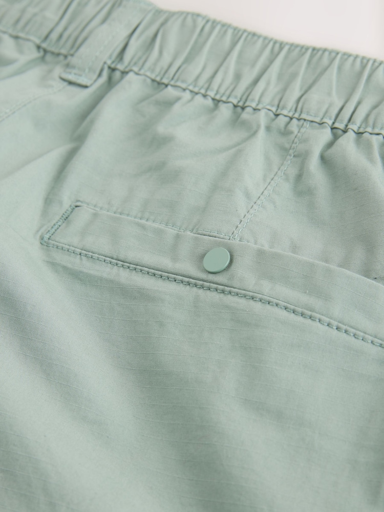 Sage Green Tech Stretch Utility Cargo Shorts - Image 11 of 11