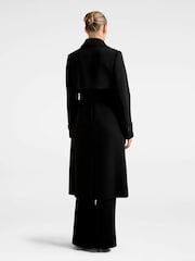 Forever New Black Delilah Soft Trench Coat - Image 2 of 5