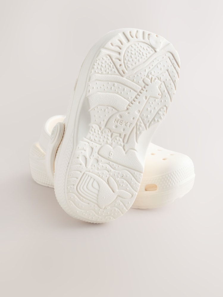 Bone Wide Fit (G) Comfort Clogs - Image 2 of 5