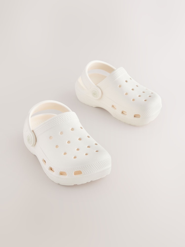 Bone Wide Fit (G) Comfort Clogs - Image 5 of 5