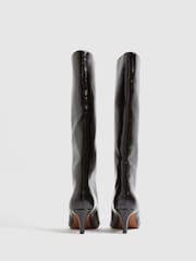 River Island Black Straight Shaft High Leg Boots - Image 4 of 5