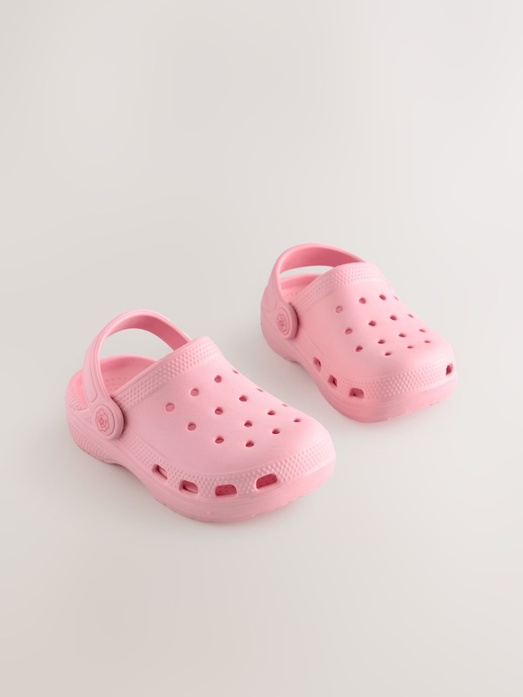 Pink Wide Fit (G) Comfort Clogs - Image 1 of 5