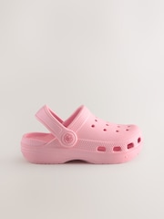 Pink Wide Fit (G) Comfort Clogs - Image 2 of 5