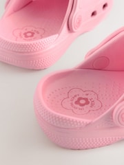 Pink Wide Fit (G) Comfort Clogs - Image 4 of 5