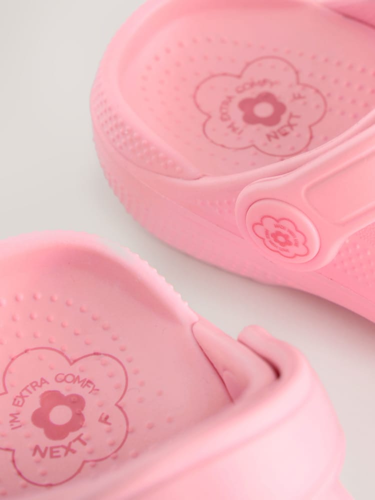 Pink Wide Fit (G) Comfort Clogs - Image 5 of 5