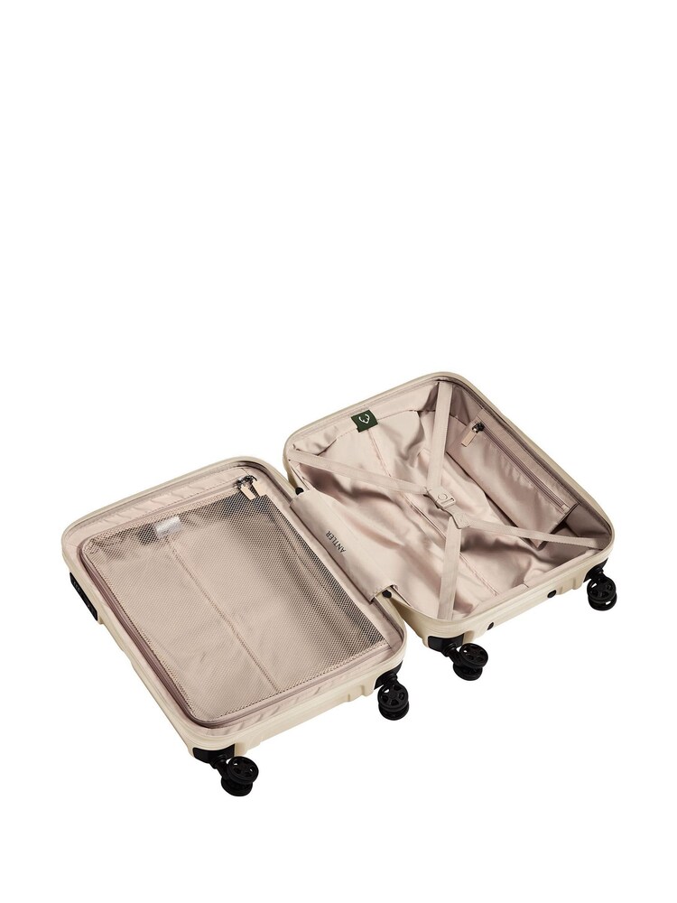 Antler Cream Single Stripe Cabin 4W Std C/Spinner Luggage - Image 6 of 6 Antler Cream Single Stripe Cabin 4W Std C/Spinner Luggage - Image 6 of 6