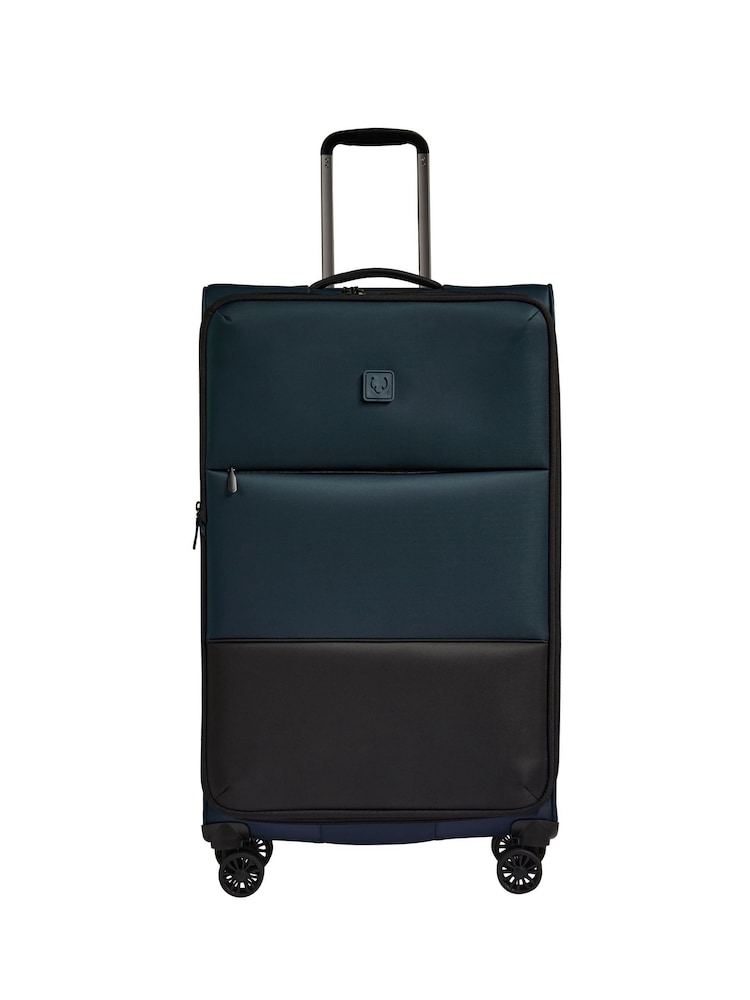 Antler Blue Soft Stripe Luggage - Image 1 of 5 Antler Blue Soft Stripe Luggage - Image 1 of 5