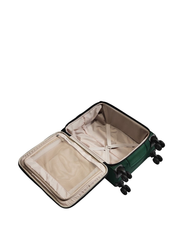 Antler Green Soft Stripe Luggage - Image 4 of 4 Antler Green Soft Stripe Luggage - Image 4 of 4