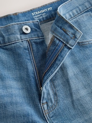 Bright Blue Straight Fit Stretch Denim Shorts - Image 9 of 9