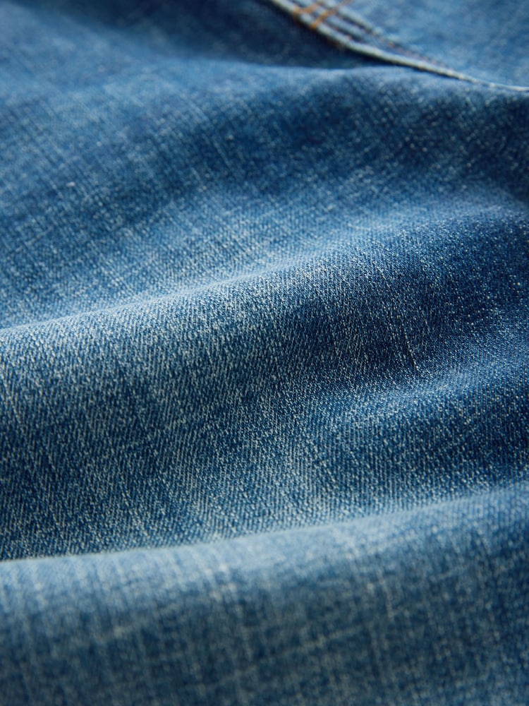 Blau - Enge Passform - Denim-Shorts mit Stretchanteil - Bild 2 von 5