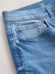 Bright Blue Slim Fit Stretch Denim Shorts - Image 10 of 11