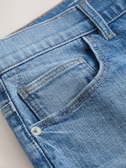 Bright Blue Skinny Fit Stretch Denim Shorts - Image 10 of 10