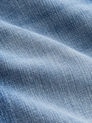 Bright Blue Skinny Fit Stretch Denim Shorts - Image 7 of 10