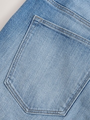 Bright Blue Skinny Fit Stretch Denim Shorts - Image 9 of 10