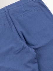 Folk Blue Woad Cotton Linen Trousers - Image 9 of 9