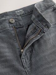 Gris - Coupe ajustée  - Jean Shorts extensibles - Image 3 de 5