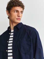Folk Blue Curve Pocket Long Sleeve Shirt - Image 5 of 11