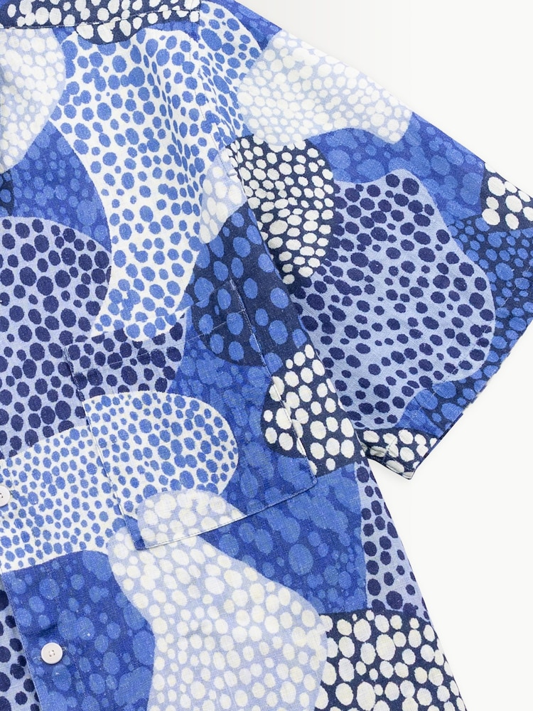 Folk Blue Dot Print Mono Gabe Shirt - Image 10 of 10 Folk Blue Dot Print Mono Gabe Shirt - Image 10 of 10