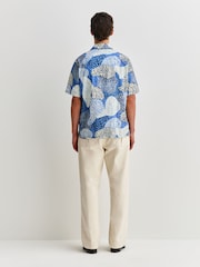 Folk Blue Dot Print Mono Gabe Shirt - Image 4 of 10