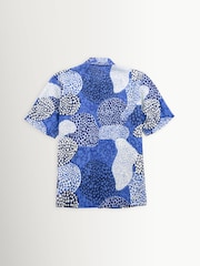 Folk Blue Dot Print Mono Gabe Shirt - Image 8 of 10