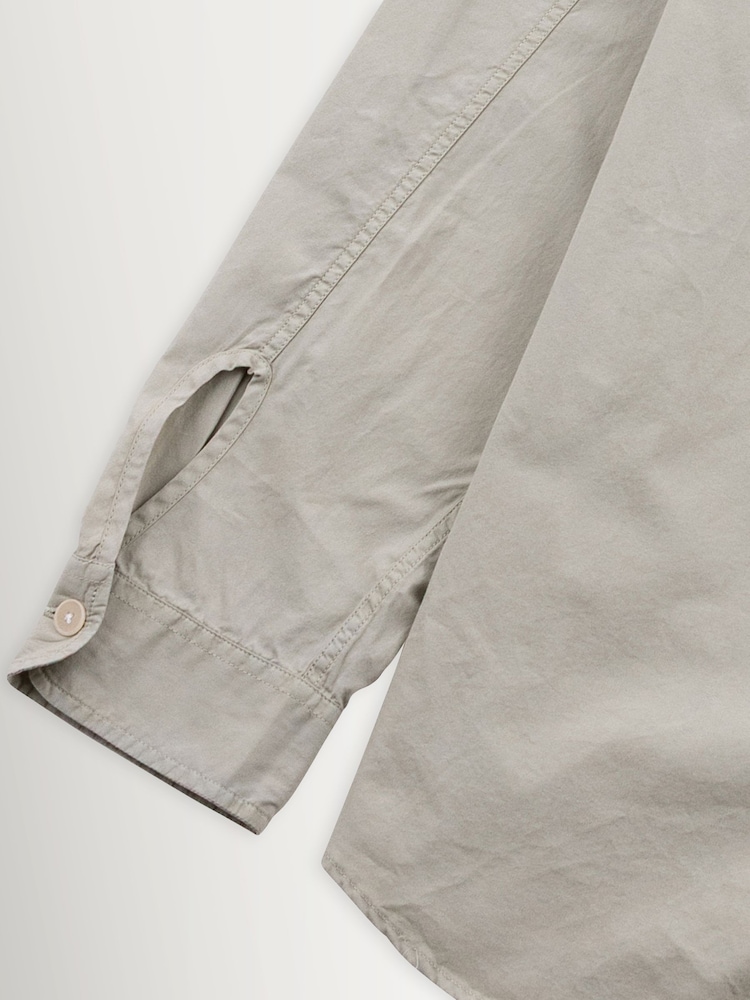 Folk Brown Curve Pocket Long Sleeve Shirt - Image 11 of 11