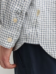 Folk Blue Mini Check Easy Fit Shirt - Image 7 of 12
