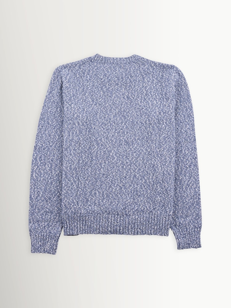 Folk Blue Chain Crew Jumper - Image 2 of 5