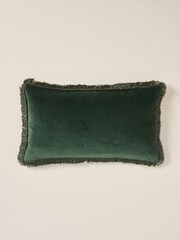 Truly Emerald Fringe Lombard Cushion Cover - Image 2 of 2