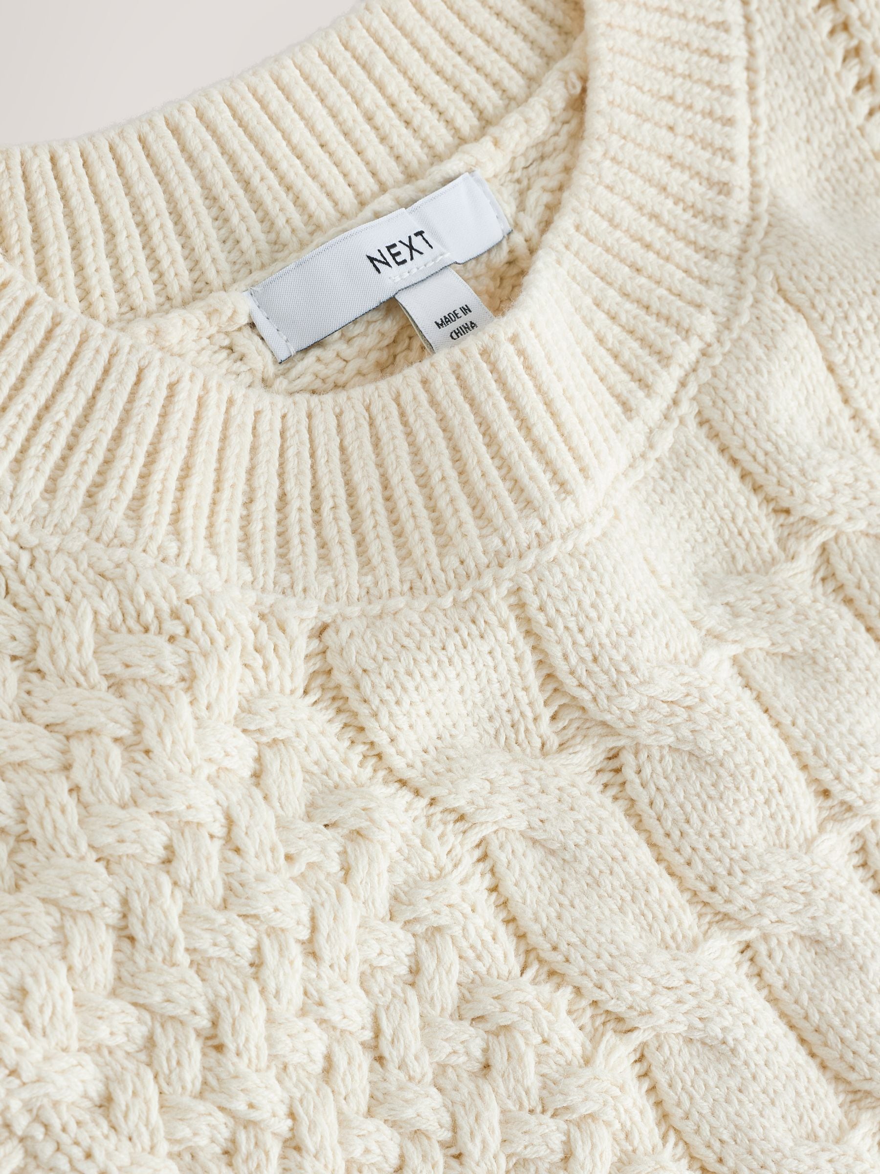 Buy Ecru Cable Knit Tank from Next USA