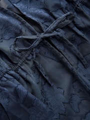 Marineblau/blau - Devore Short Sleeve Cover-Up - Bild 8 von 9