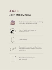 Black Period Racerback Swimsuit (8-16yrs) - Image 4 of 10