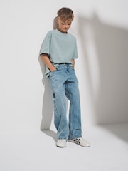 כחול מיד/כהה - The Set מארז של 2 זוגות מכנסי ג'ינס בגזרה ישרה - תמונה 1 מתוך 6