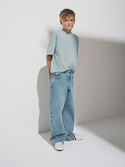 כחול מיד/כהה - The Set מארז של 2 זוגות מכנסי ג'ינס בגזרה ישרה - תמונה 4 מתוך 6