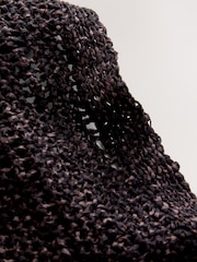 Chocolate Brown Crochet Cover Up - Image 3 of 3