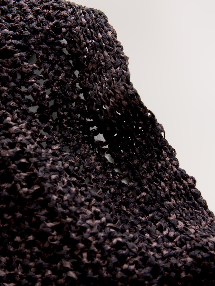 Chocolate Brown Crochet Cover Up - Image 3 of 3