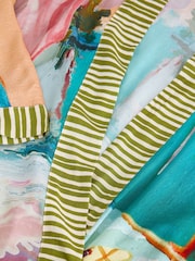 Multi Beach Scene Long Line Kimono - Image 5 of 6