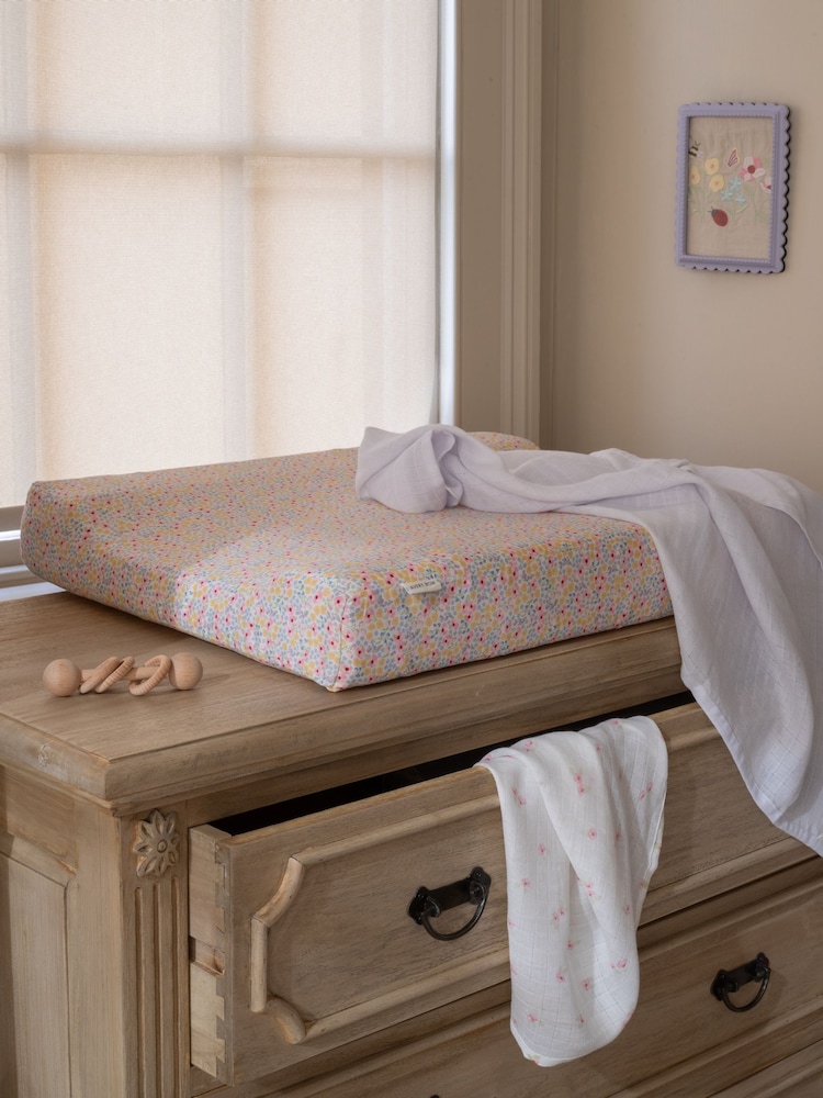 Avery Row Wildflower Garden Baby Changing Mat - Image 2 of 4