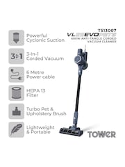Tower Black VL25 Pet Corded Stick Vacuum Cleaner - Image 2 of 6