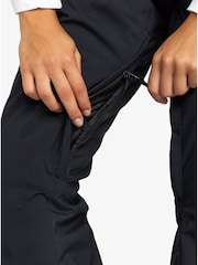 Roxy Black Waterproof Thermal Backyard Highwaisted Ski Snow Trousers - Image 5 of 8