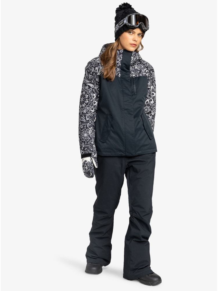 Roxy Black Waterproof Thermal Backyard Highwaisted Ski Snow Trousers - Image 8 of 8