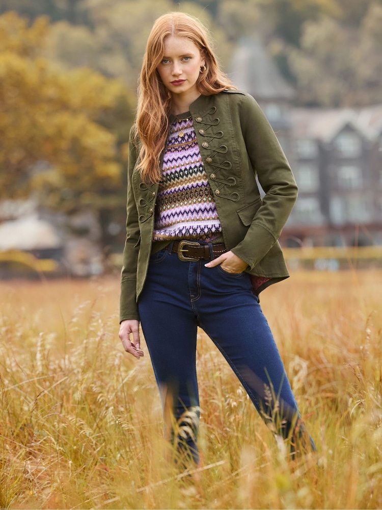 Joe Browns Green Utility Military Jacket - Image 1 of 7 Joe Browns Green Utility Military Jacket - Image 1 of 7